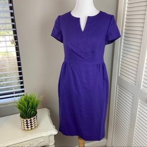 Classic Boden Purple Wool blend sheath  Career Dress